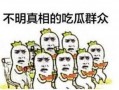 吃瓜群众反面例子