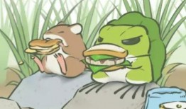 温柔蛙蛙吃瓜团,吃瓜团趣味横生