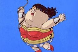 吃瓜胖妞卡通头像,萌态可掬的卡通形象魅力解析