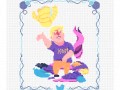 瓜瓜吃瓜创意画,创意画作中的趣味与智慧